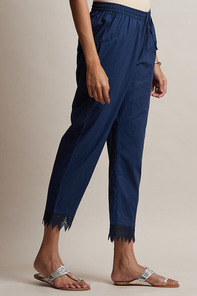 Roza Blue Lace Narrow Pant