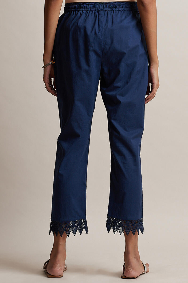 Roza Blue Lace Narrow Pant