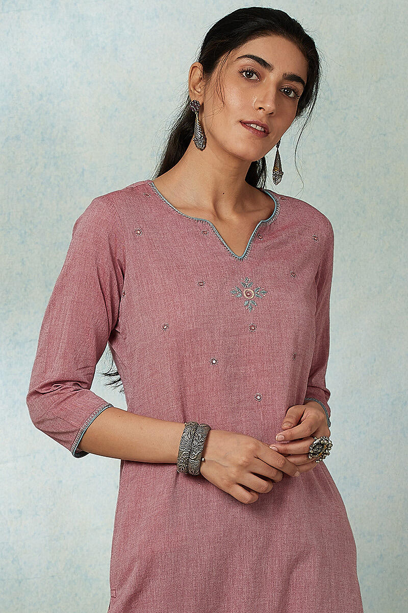 Roza Gauhar Rose Kurta