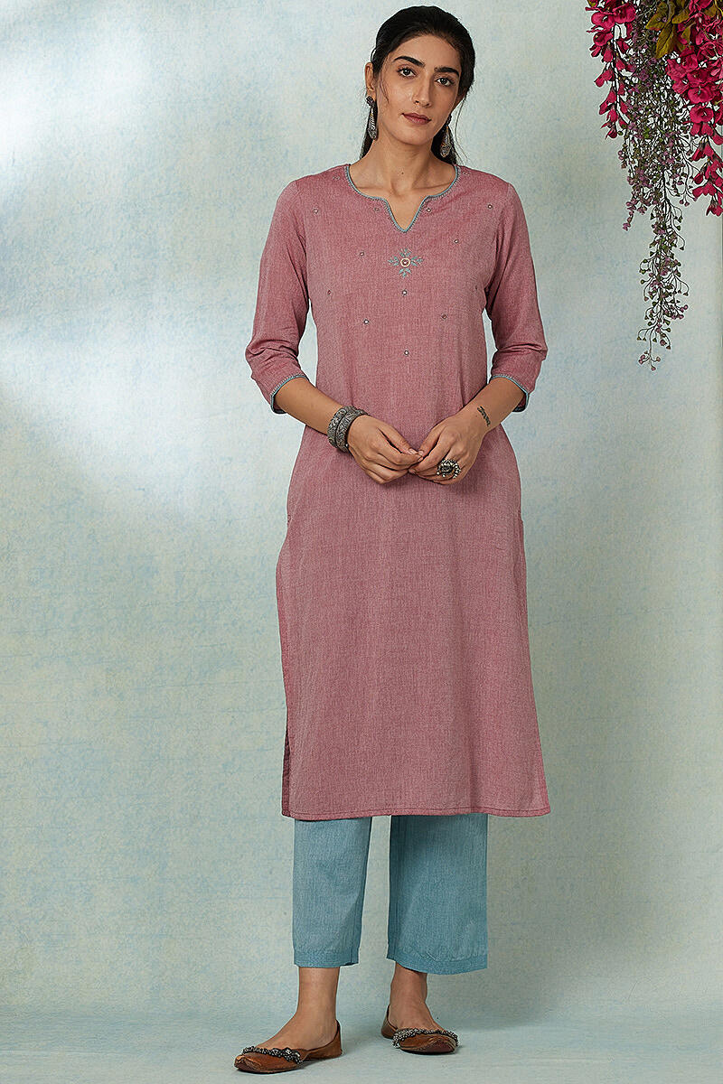 Roza Gauhar Rose Kurta