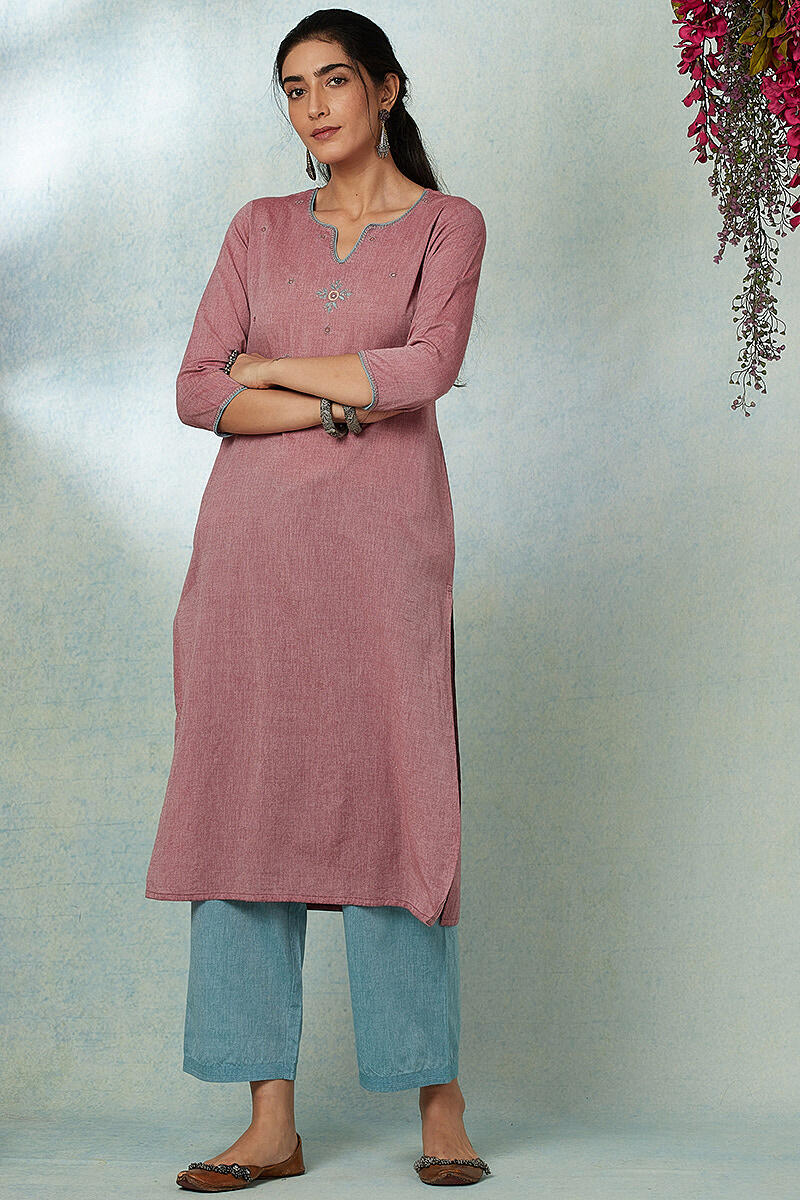 Roza Gauhar Rose Kurta