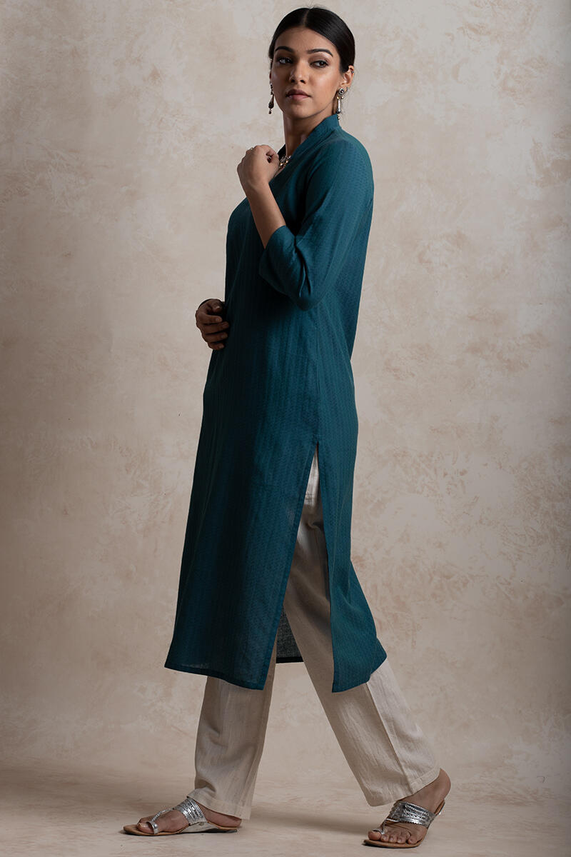 Roza Handloom Blue Kurta