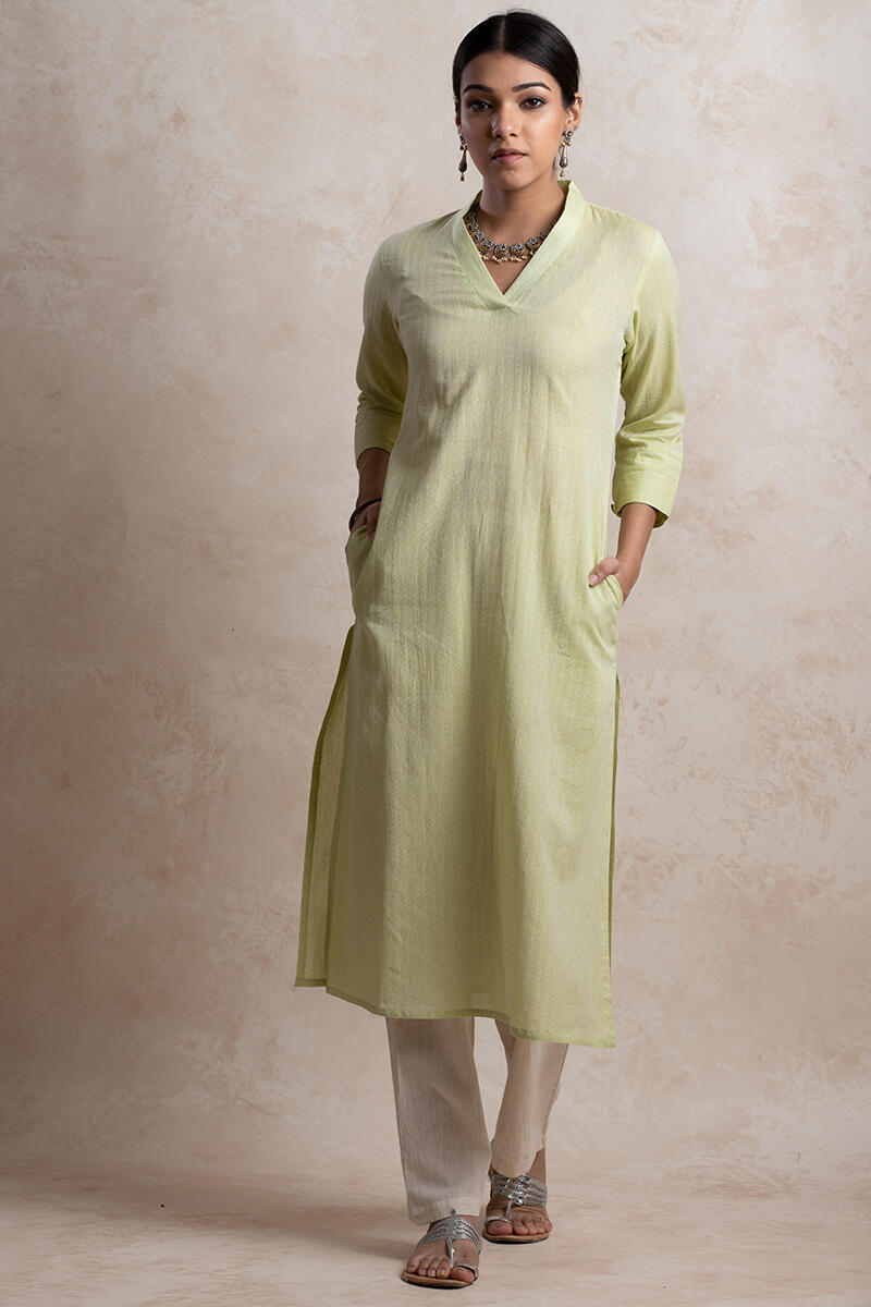 Roza Handloom Green Kurta