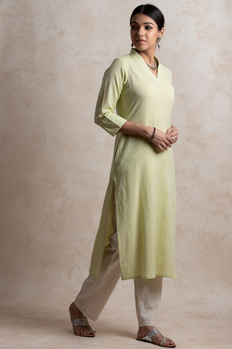 Roza Handloom Green Kurta