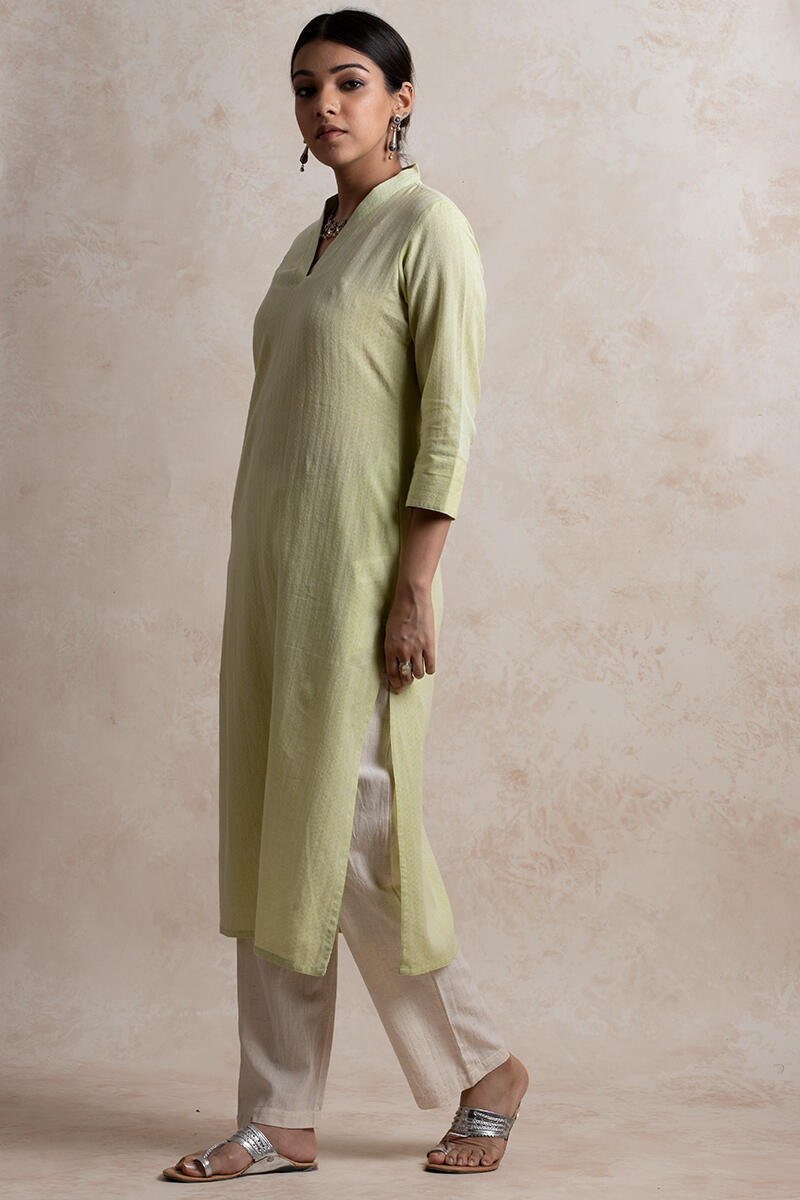 Roza Handloom Green Kurta