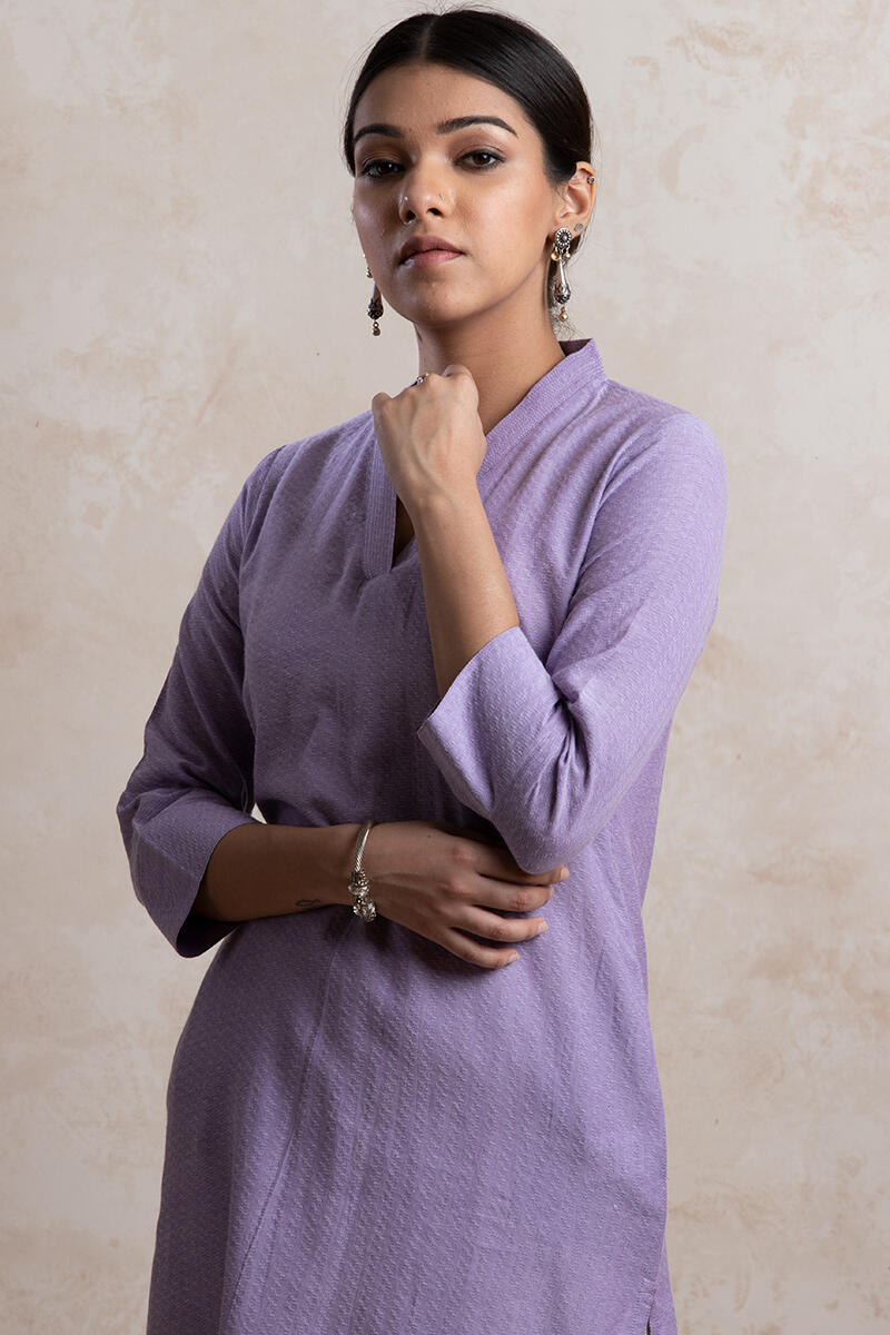 Roza Handloom Lavender Kurta