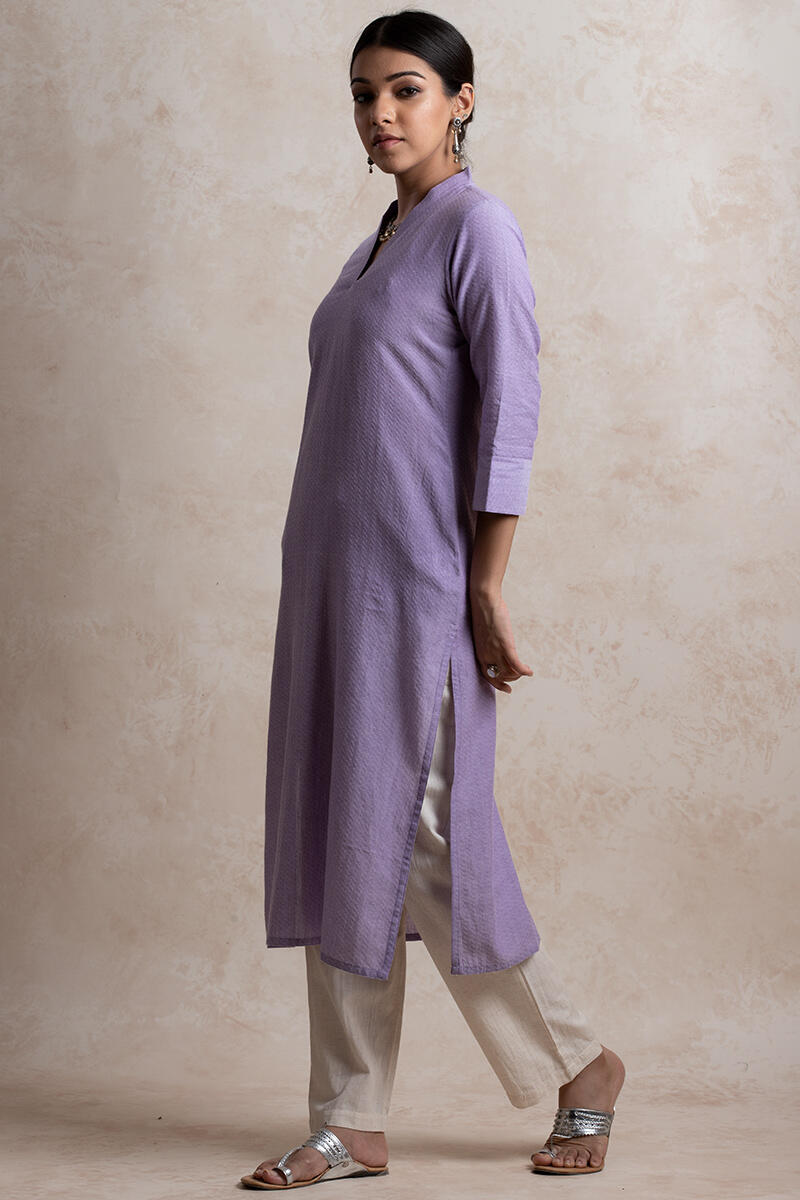 Roza Handloom Lavender Kurta