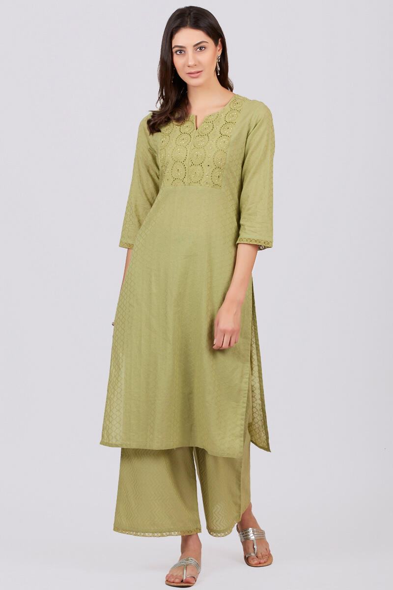 Roza Jahan Green Kurta