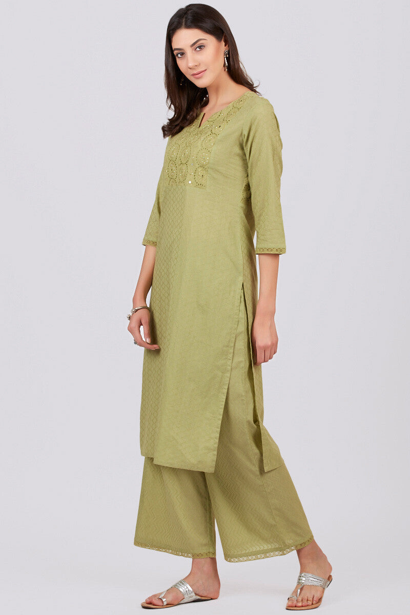 Roza Jahan Green Kurta