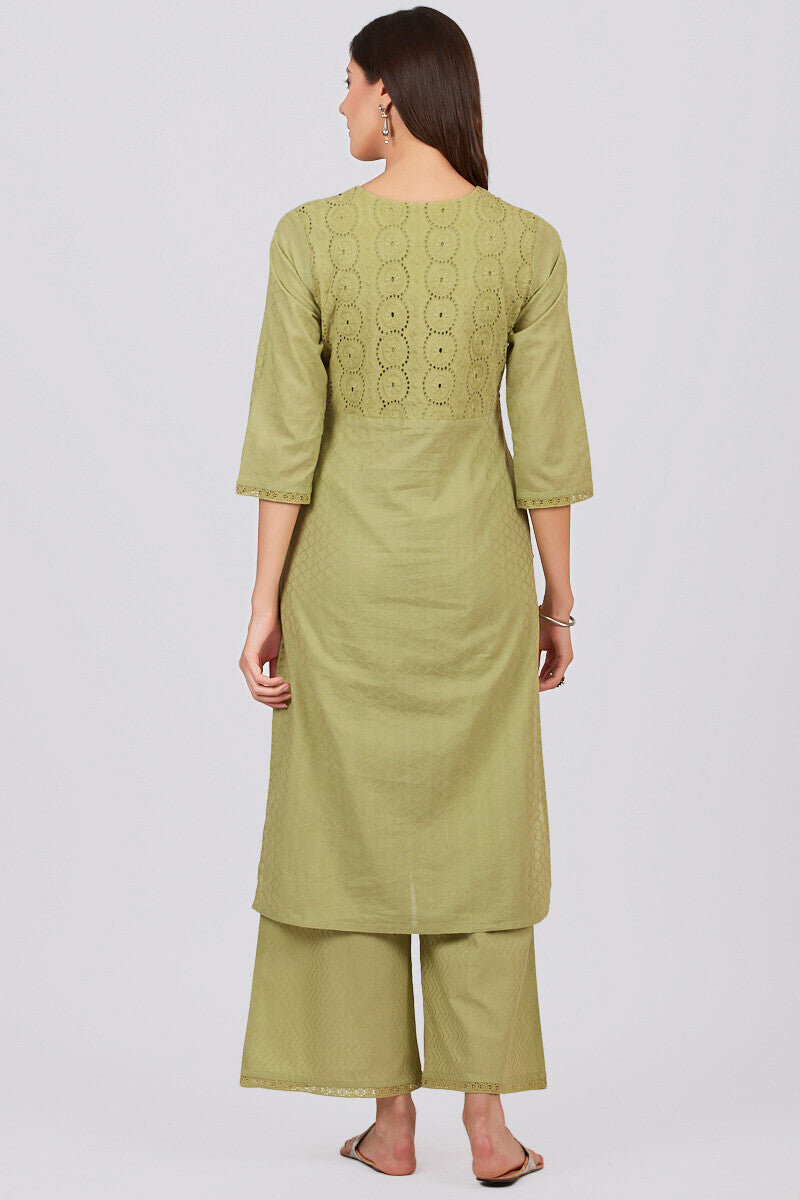 Roza Jahan Green Kurta