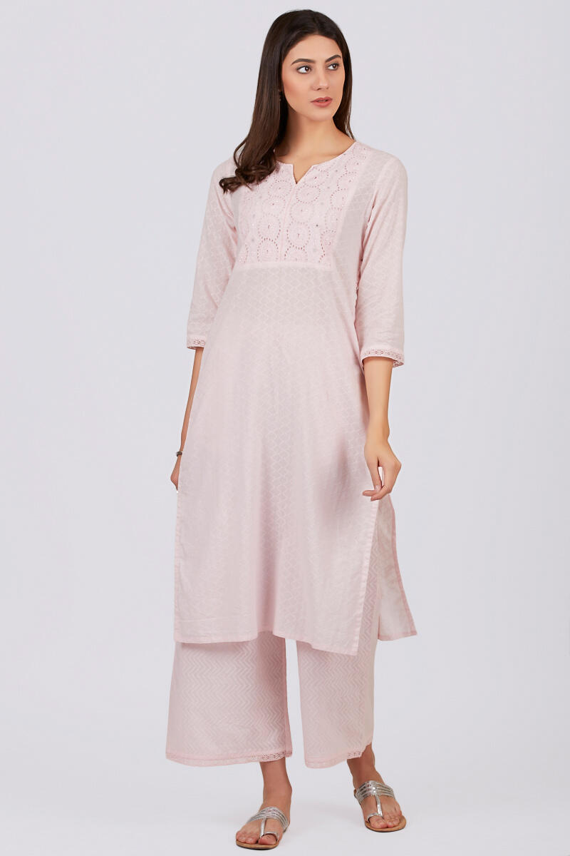 Roza Jahan Light Pink Kurta