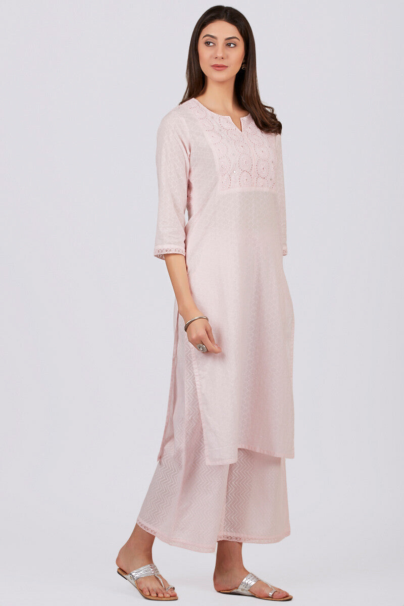 Roza Jahan Light Pink Kurta