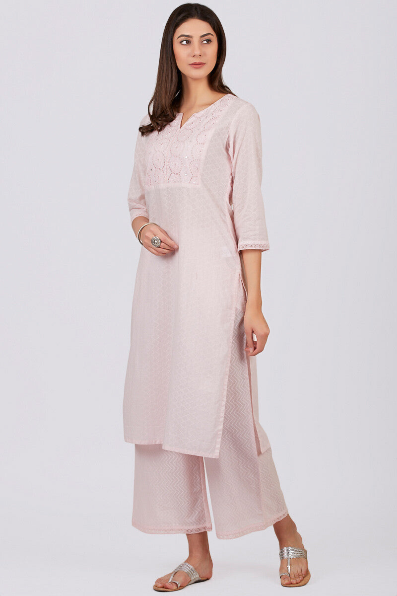 Roza Jahan Light Pink Kurta