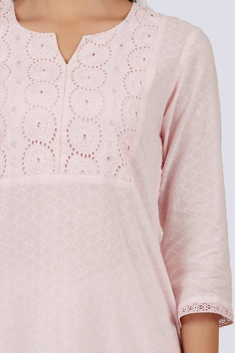 Roza Jahan Light Pink Kurta