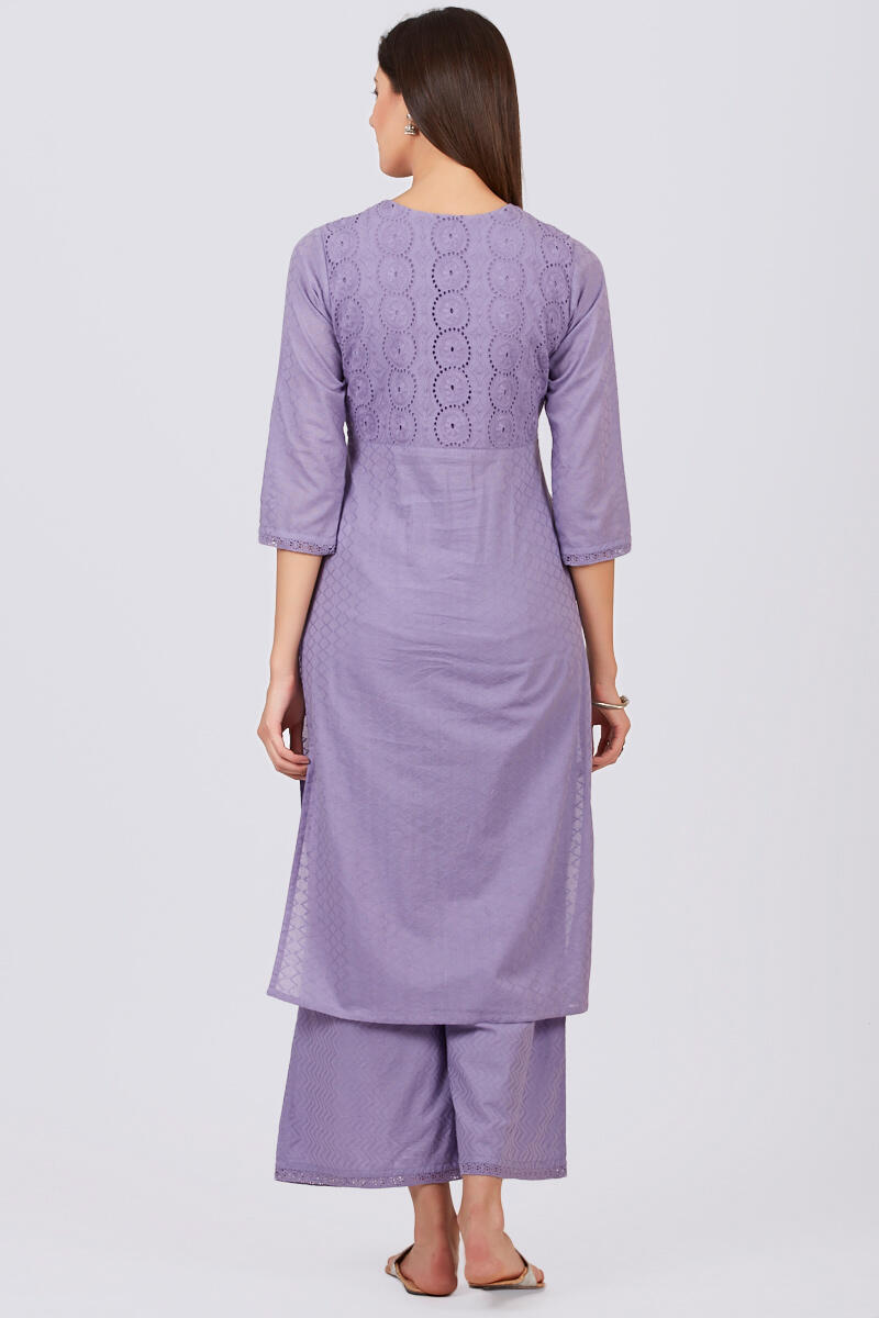 Roza Jahan Purple Kurta