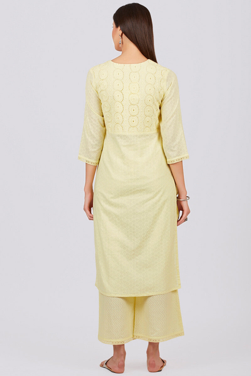 Roza Jahan Yellow Kurta