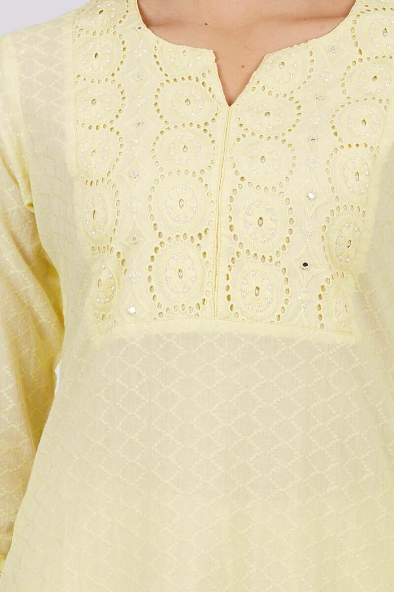 Roza Jahan Yellow Kurta