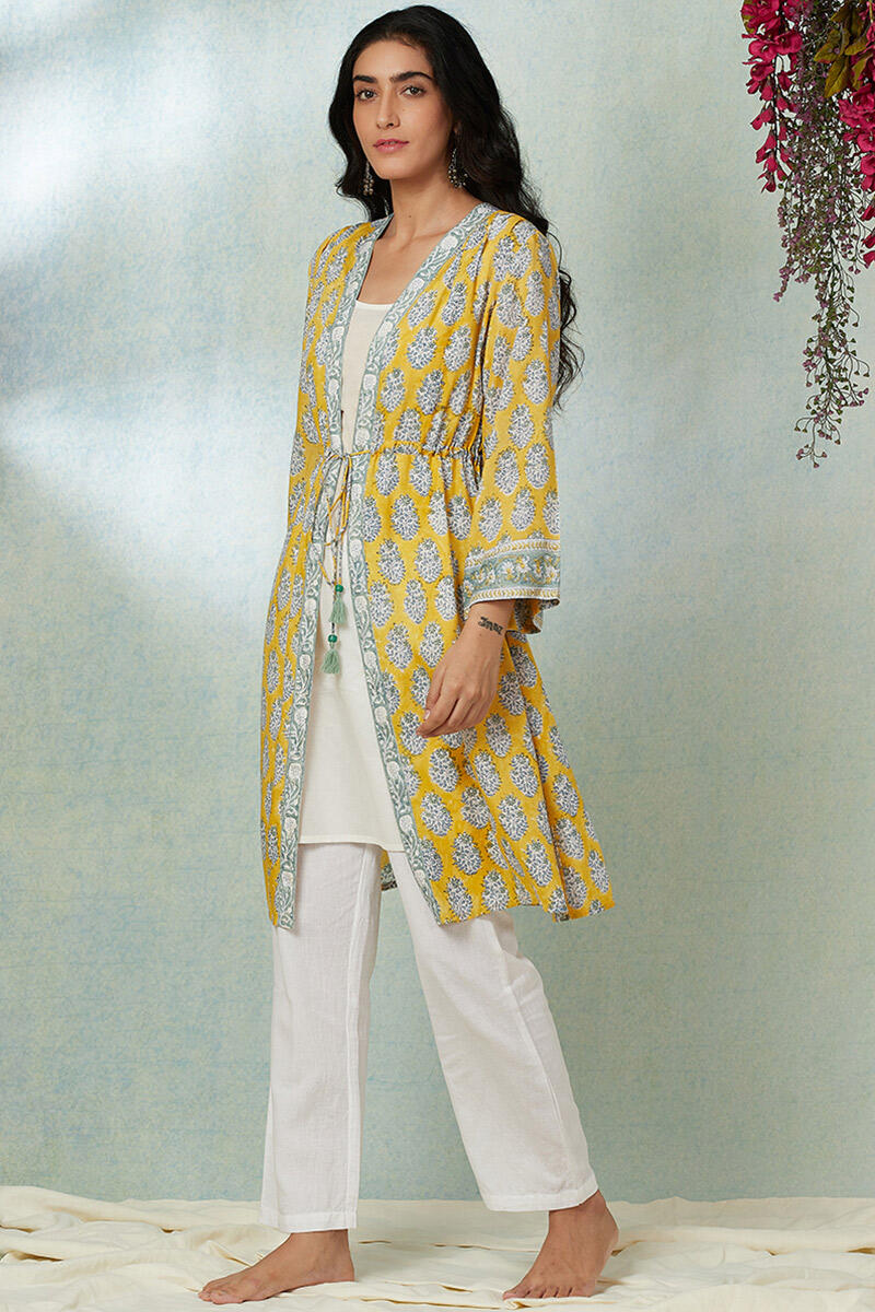 Roza Samina Modal Long Kimono