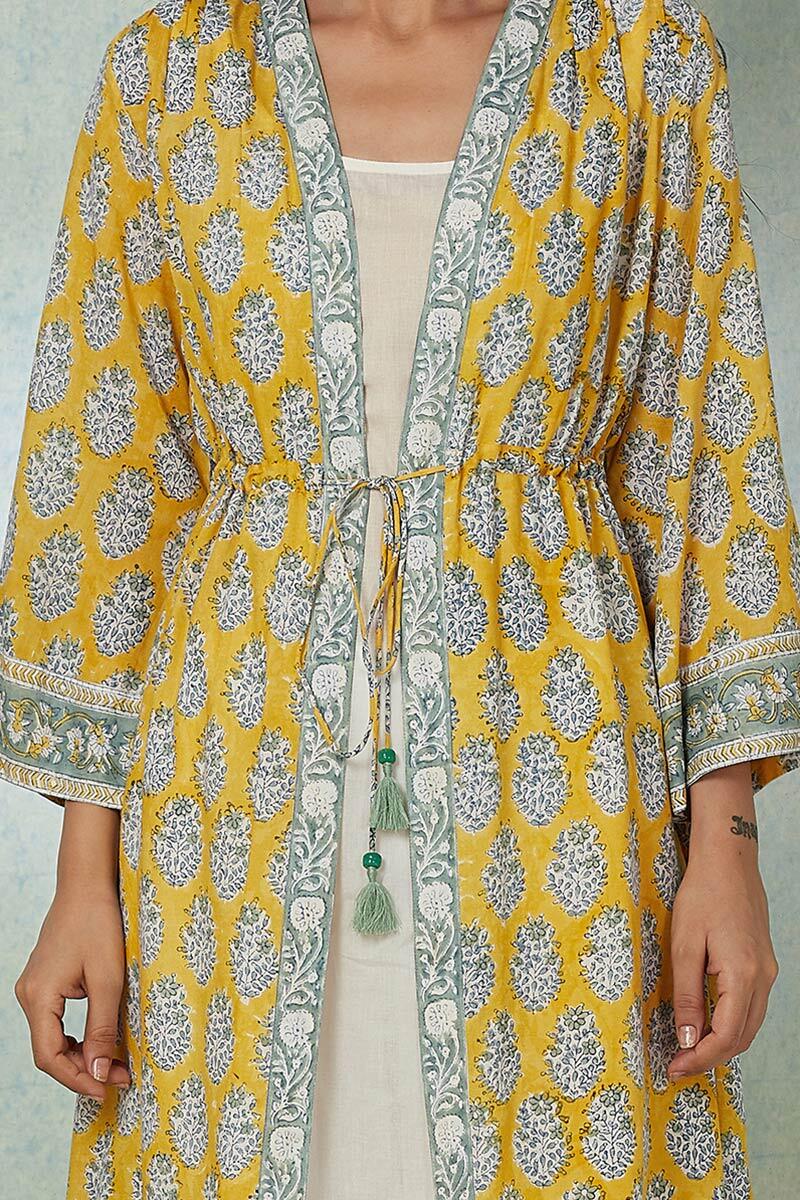 Roza Samina Modal Long Kimono