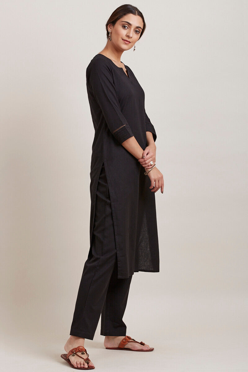 Roza Zara Black Kurta