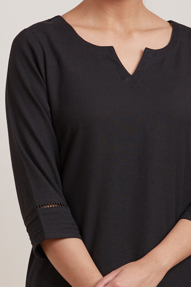 Roza Zara Black Kurta