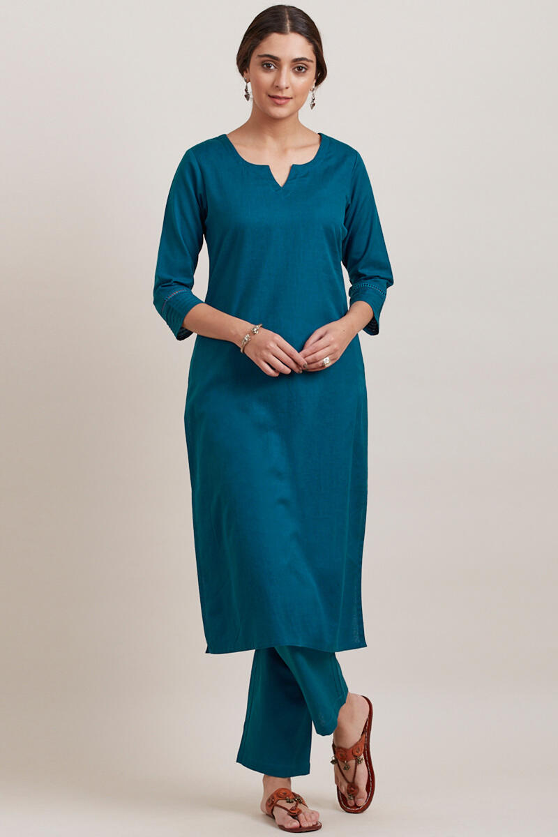 Roza Zara Egyptian Blue Kurta
