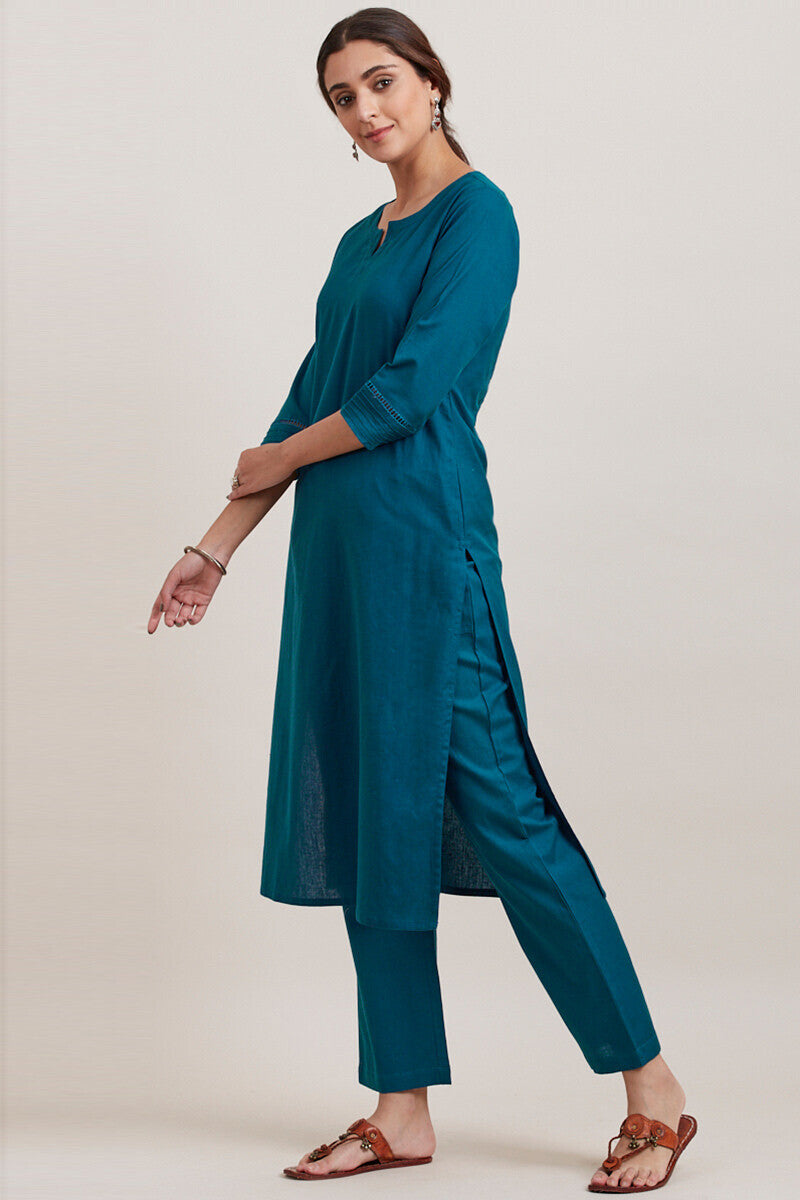 Roza Zara Egyptian Blue Kurta