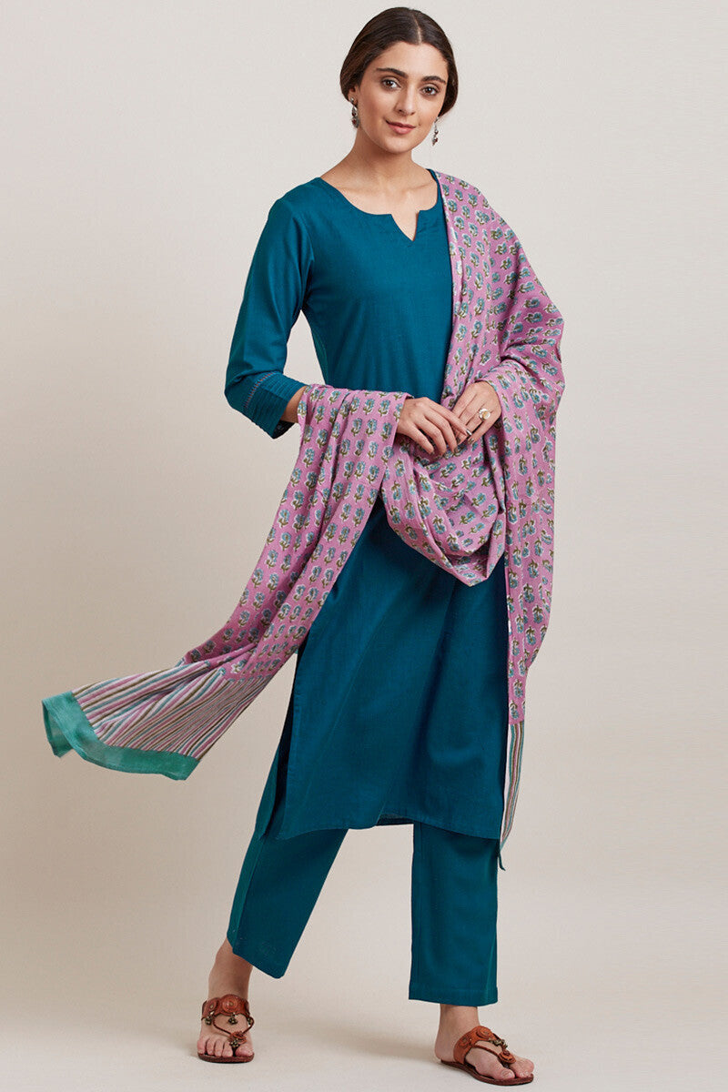 Roza Zara Egyptian Blue Kurta