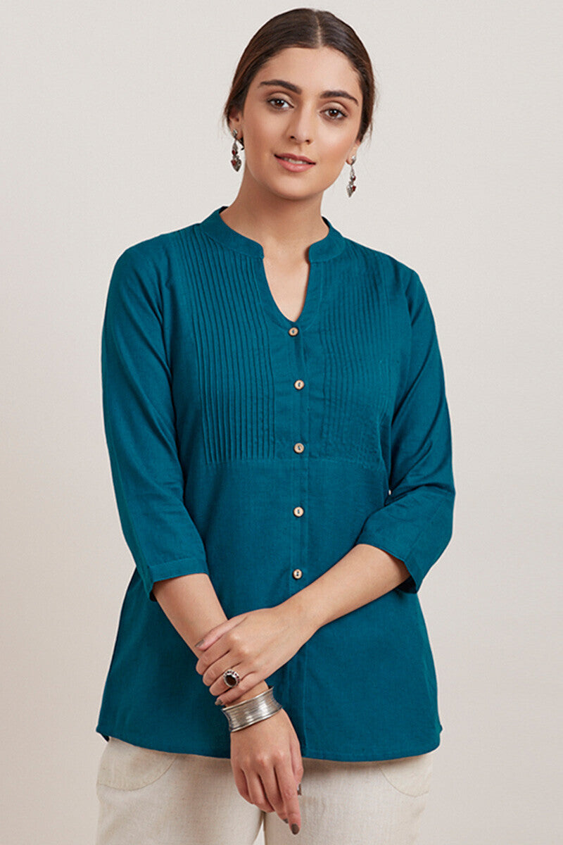 Roza Zara Egyptian Blue Shirt
