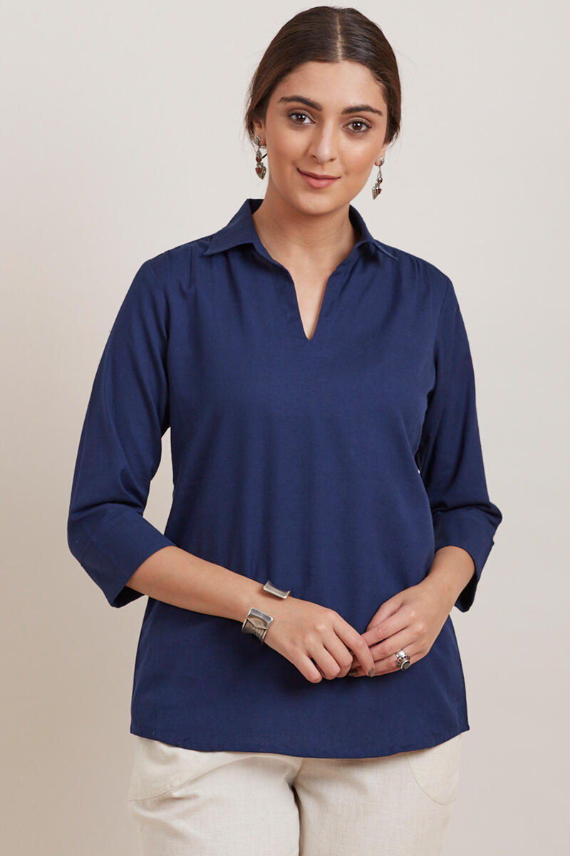 Roza Zara Midnight Blue Top