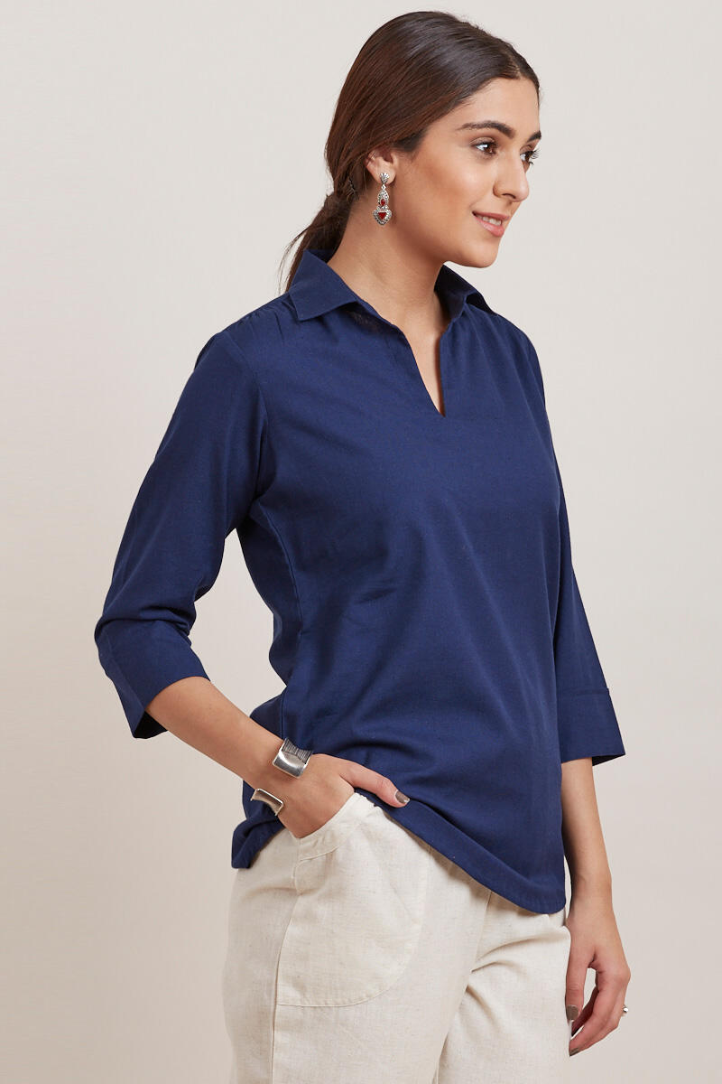 Roza Zara Midnight Blue Top