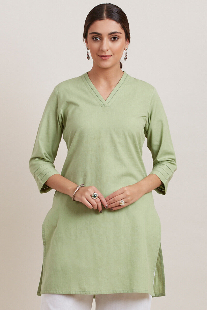 Roza Zara Green Short Kurta