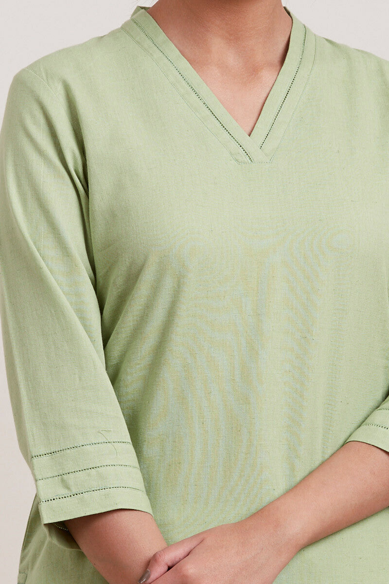 Roza Zara Green Short Kurta