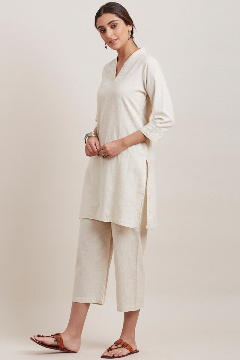 Roza Zara Off-White Short Kurta