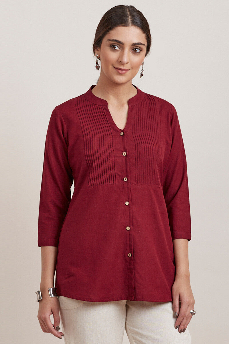 Roza Zara Red Shirt