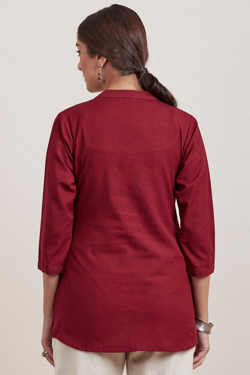 Roza Zara Red Shirt