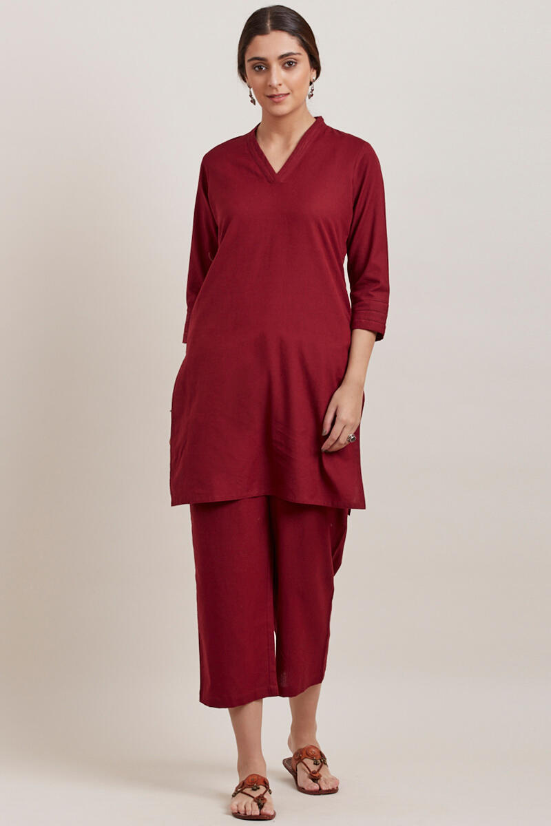 Roza Zara Red Short Kurta