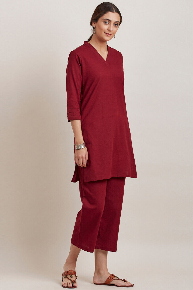 Roza Zara Red Short Kurta