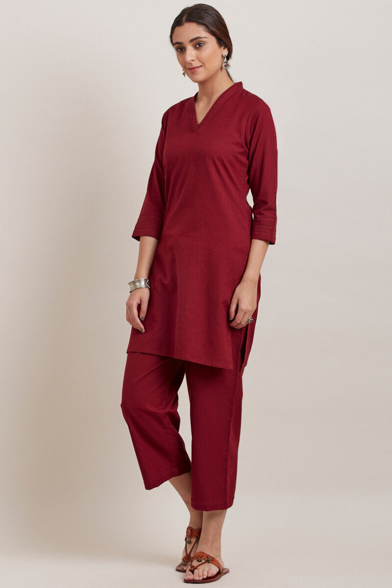 Roza Zara Red Short Kurta
