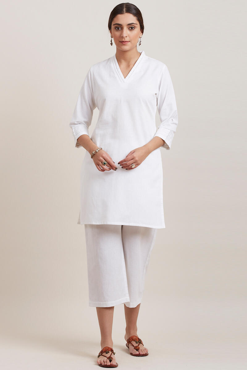 Roza Zara White Short Kurta