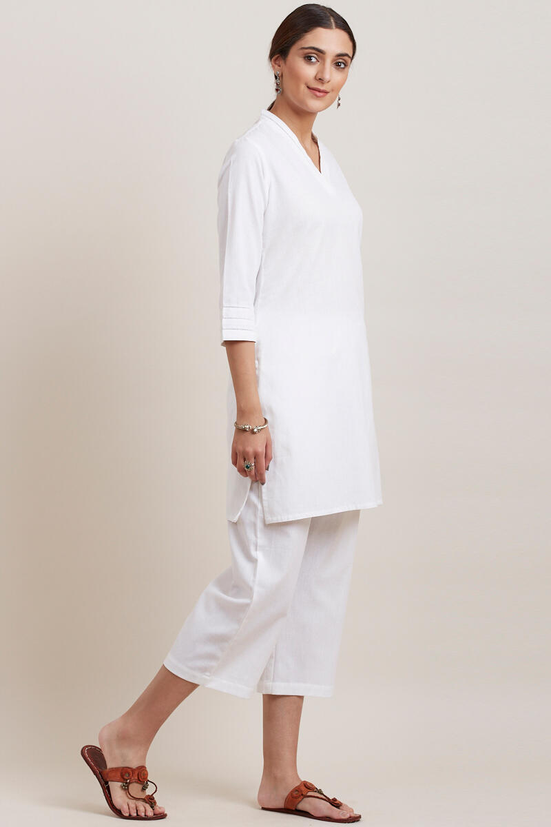 Roza Zara White Short Kurta