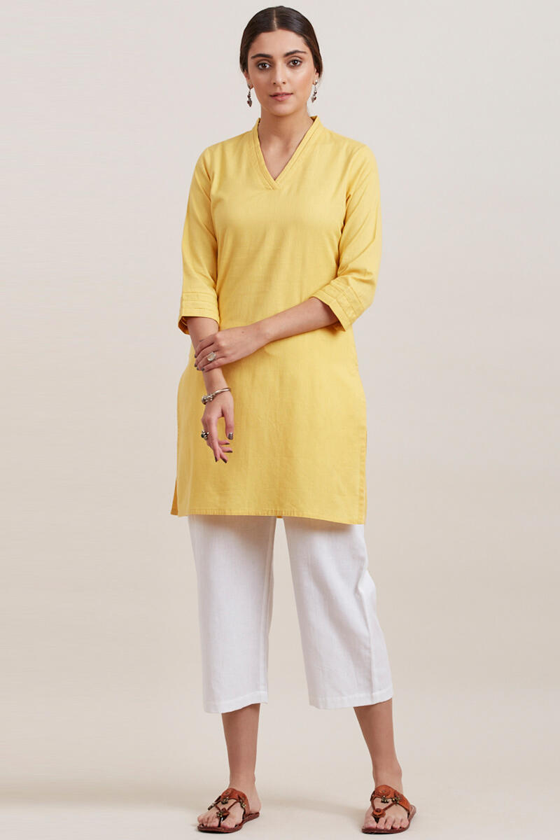 Roza Zara Yellow Short Kurta