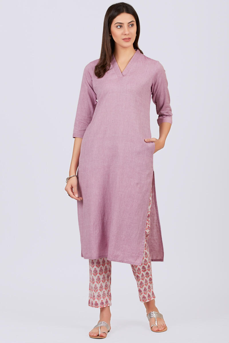 Roza Zoya Pink Kurta