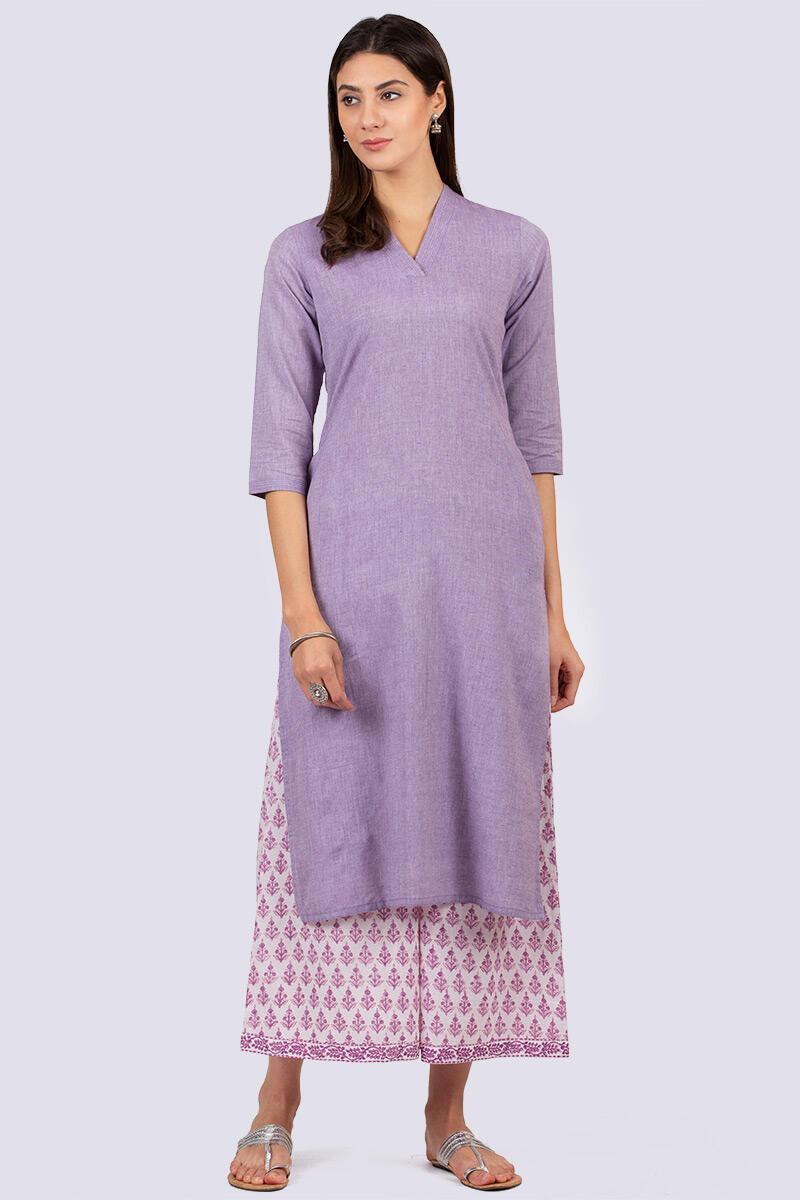 Roza Zoya Purple Kurta