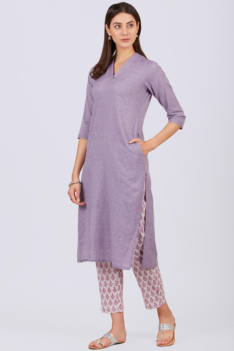 Roza Zoya Purple Kurta