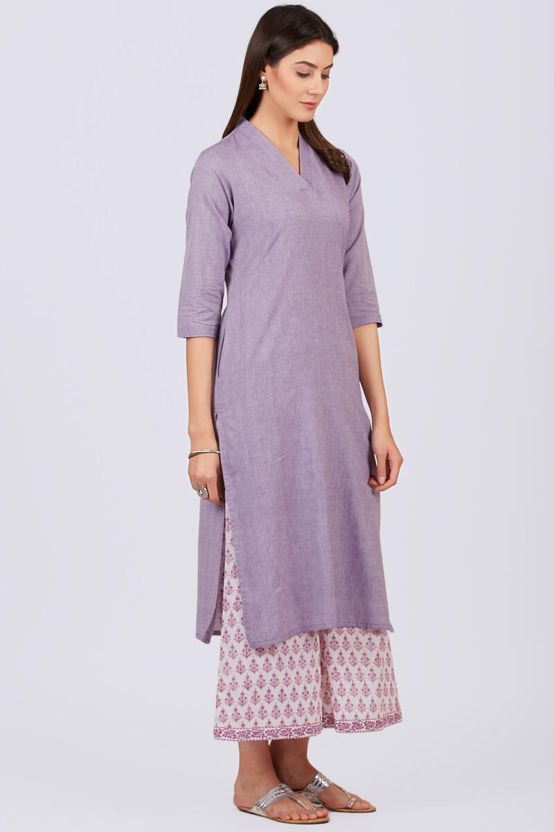Roza Zoya Purple Kurta