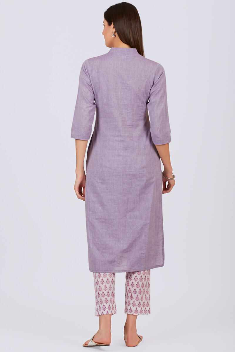 Roza Zoya Purple Kurta