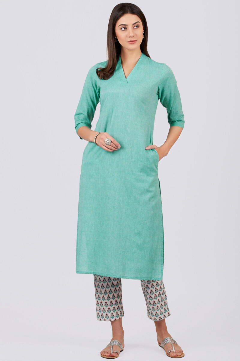 Roza Zoya Aquamarine Kurta