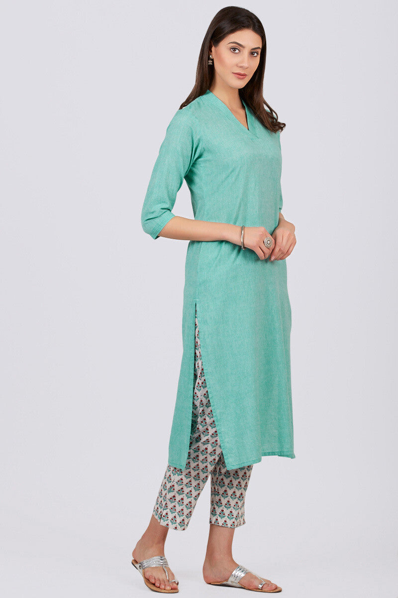 Roza Zoya Aquamarine Kurta
