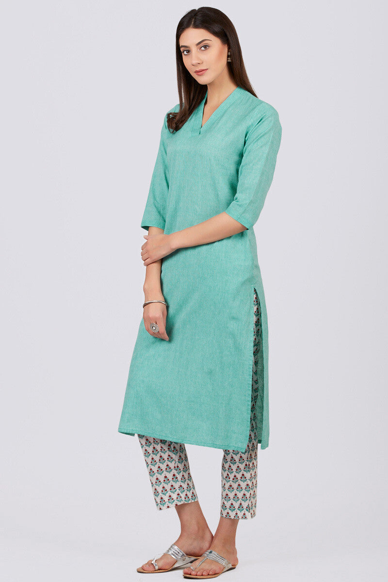 Roza Zoya Aquamarine Kurta